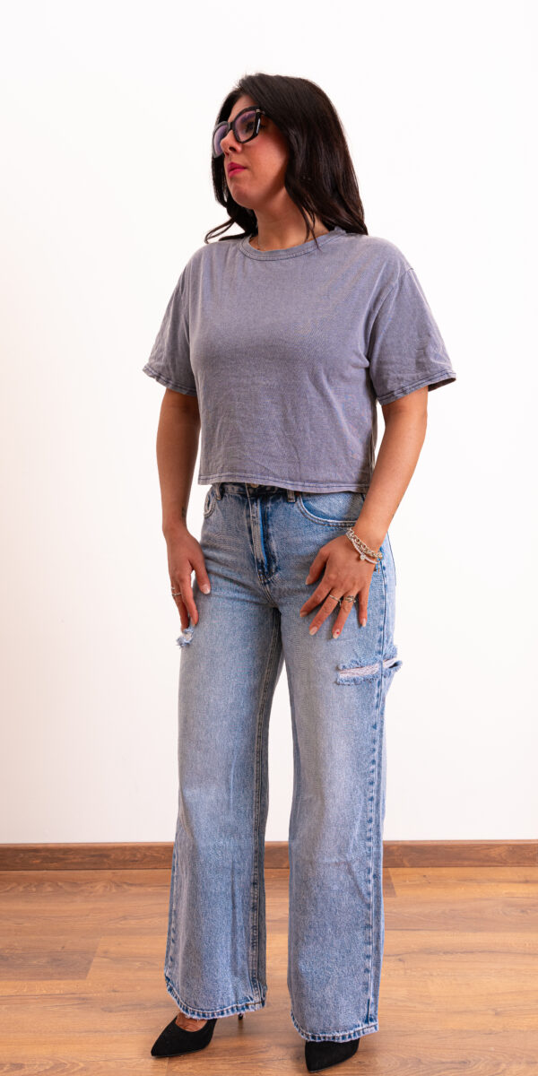 T-shirt crop colorate - immagine 4