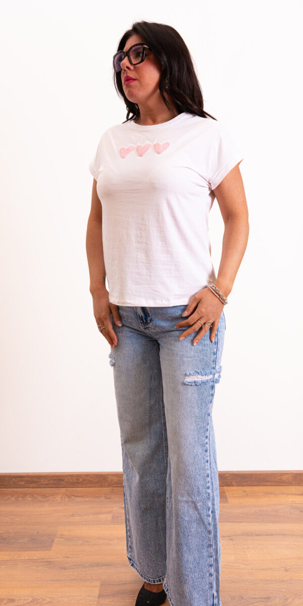 T-shirt cuori - immagine 2