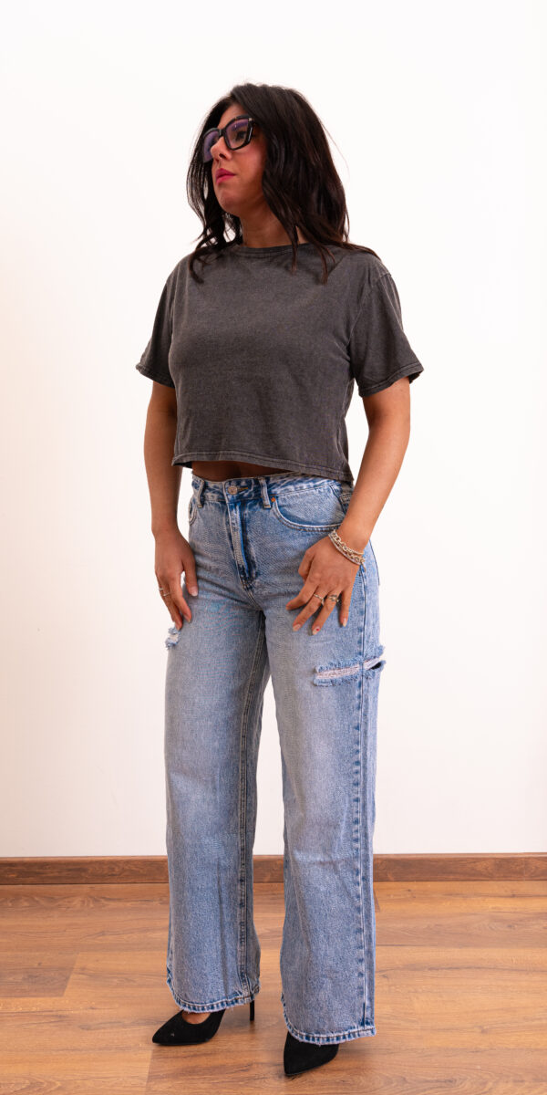 T-shirt crop colorate - immagine 2